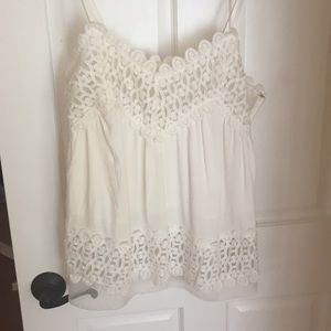 Crochet white top